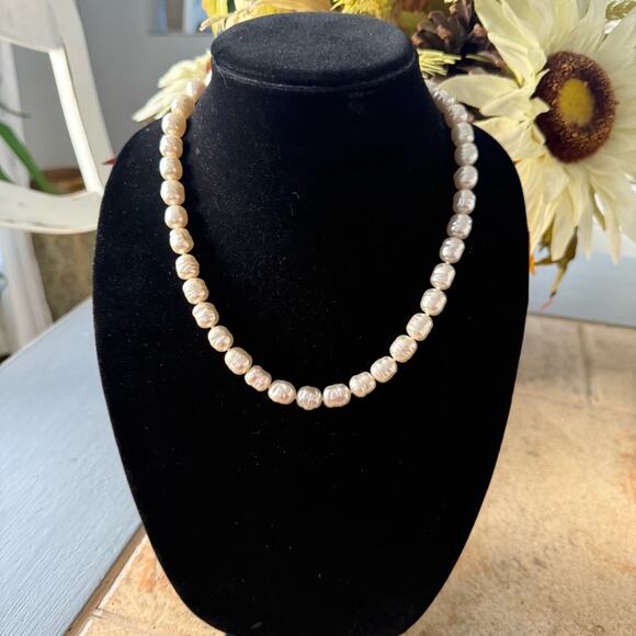Majorica 1890 Brocade Pearl 925 Sterling Silver Necklace - Picture 1 of 11